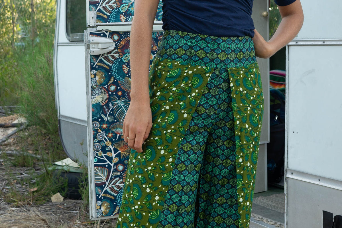 Blue Lagoon Cotton Boho  Pants