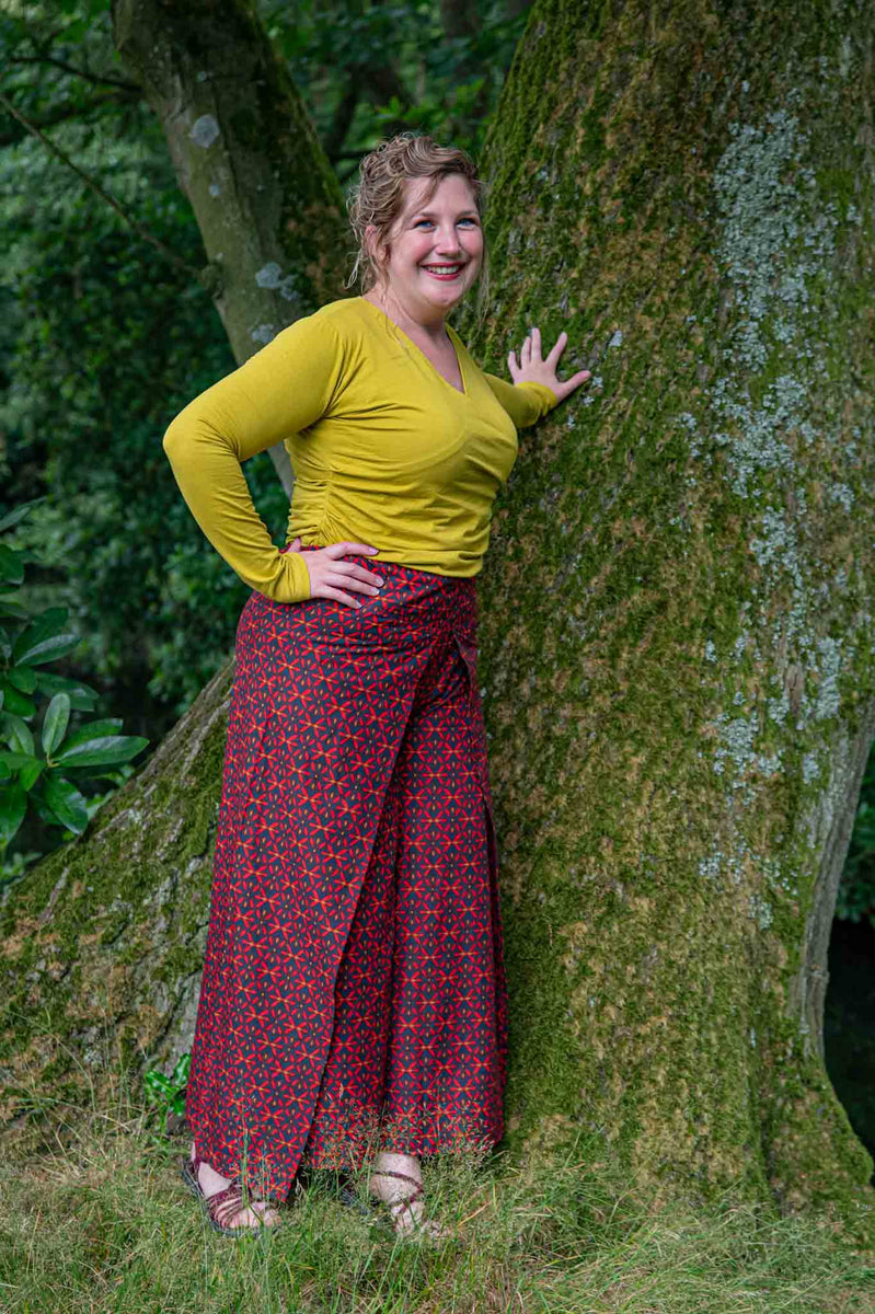 Boho Malana broek - boho broek gemaakt door Tantilly- greeny main image 1