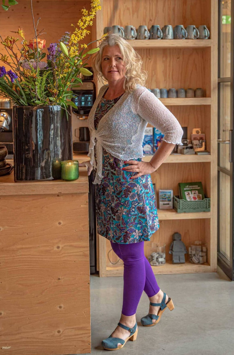 Ikat vest - alle seizoenen vest- mosgroen