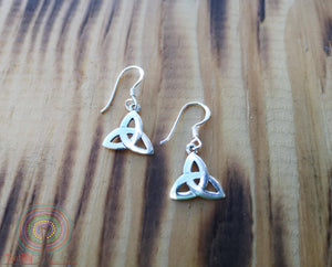 Endless Tibetan knot- sterling silver earrings jewelry Tantilly 