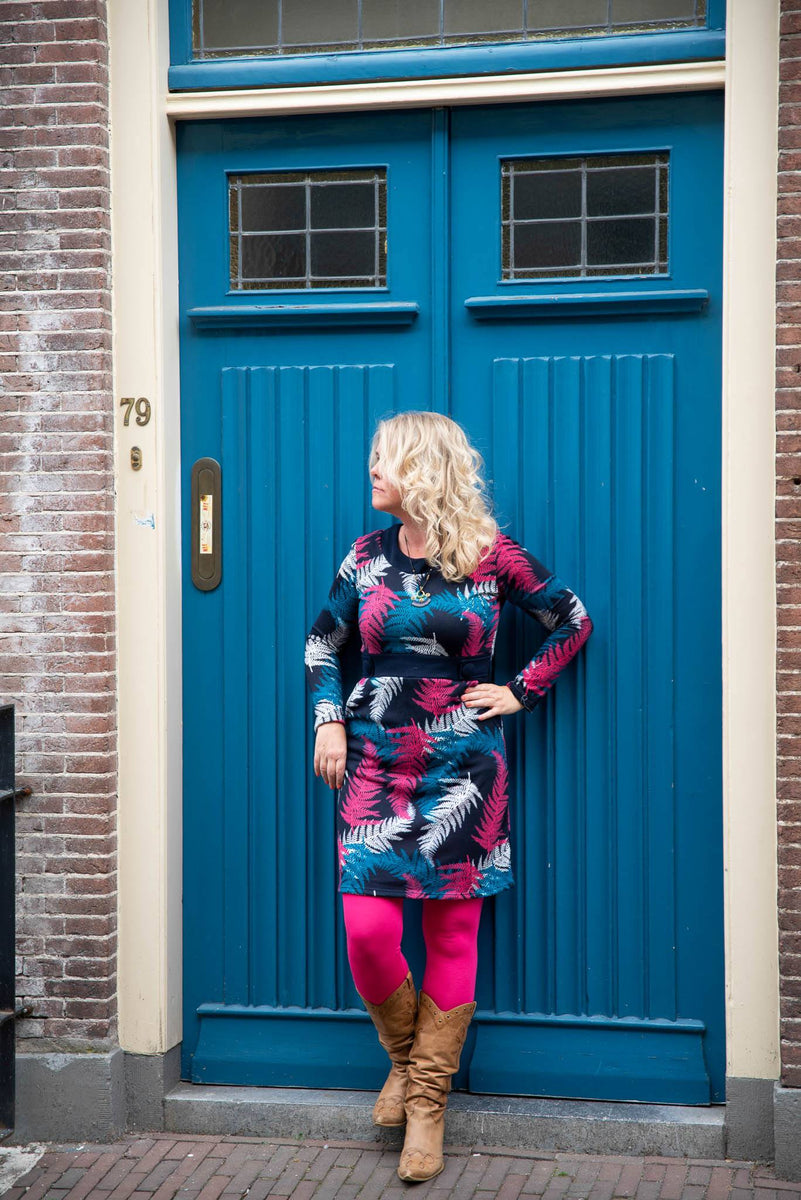 Peggy winter jurk- retro ruiten liefde- warme stof- gemaakt door Tantilly