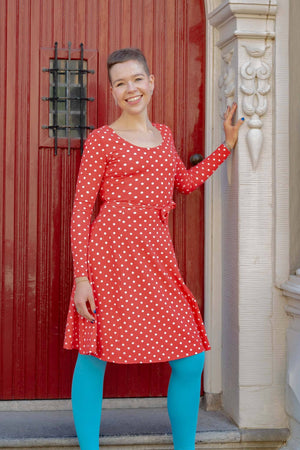 Joka jurk van katoen - retro dots