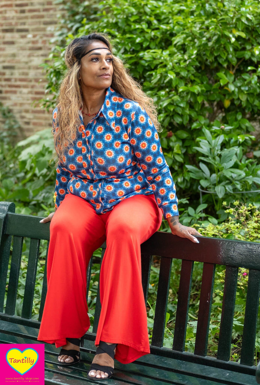 Retro tuniek jurk - made by Tantilly - Kleopatra- zijdemix