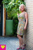 Yara jurk - zonneschijn - viscose high summer clothes Tantilly 