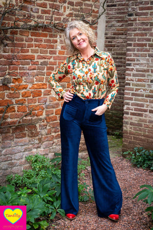 Kora lilou shirt -lange mouwen- katoen- cactus love