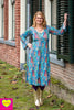 Sofia trumpet jurk - viscose - retro winter Every day dress Tantilly 