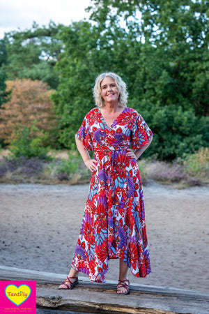 Summerly overslag jurkje rayon - kira