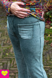 Corduroy velvet broek- velvet touch - casual & chique - stretch- kies je kleur! pants Tantilly 