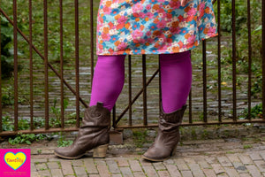 Leggings ocean blue - viscose stretch - handmade by Tantilly