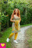 Yara jurk - zonneschijn - viscose high summer clothes Tantilly 