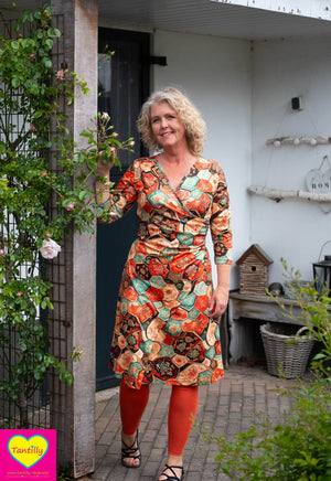 Zoe jurk - retro molena- viscose