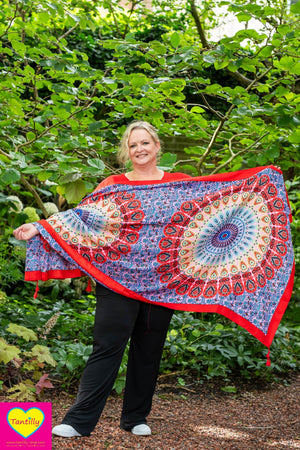 Tantilly's kleurrijke sjaal -  mandala