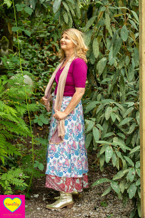 Zijden rok- uniek en dubbelzijdig! - naya