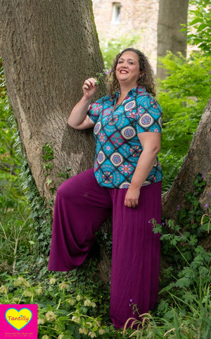 Elin top - back to 60's- katoen
