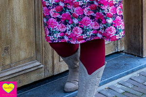 Legging bordeaux-bruin – viscose stretch- draagcomfort en kleurplezier in één ontwerp