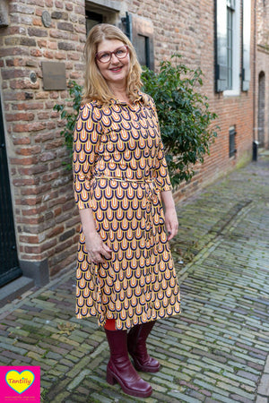 Kora lilou dress -3/4 sleeves-  back to retro