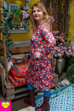 Leyla jurk- butterfly- viscose Every day dress Tantilly 