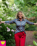 Lilou shirt - stretch stof - retro bello shirt Tantilly 