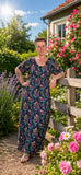 Marylin jurkje van rayon – maxi jurk- Granada Every day dress Tantilly 