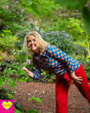 Lilou shirt - stretch stof - retro bello shirt Tantilly 