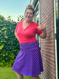 Lalelei rok katoen- purple vibes - gemaakt in Holland