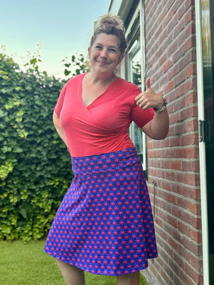 Lalelei rok katoen- purple vibes - gemaakt in Holland
