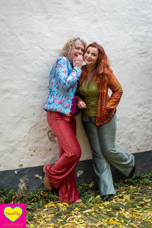 Zijden jacket- gevoerd jasje met fleece- Alma