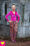 Belize broek - Tantilly's Ultieme broek- casual& chique - granny patchwork print pants Tantilly 