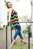 Natural botanic cotton collection, Crochet tunic - Black Color Fun - limited edition cardigan Tantilly 