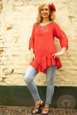 Ibiza Tunic - red (Classic version) shirt Tantilly 