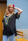 Ibiza Tunic - Crochet edition - Black shirt Tantilly 