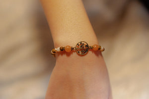 Macrame stone bracelet- tree of life jewelry Tantilly 