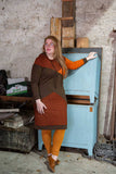 Becky hoody dress- retro noga -retro print- made by Tantilly winter dresses tantilly 