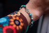 Handmade macrame stone bracelet- turquoise jewelry Tantilly 