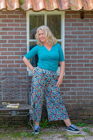 50's retro style pants- retro betty - made by Tantilly- happy print