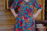 Carlijn dress - hawaii - cotton -made by Tantilly Every day dress Tantilly 
