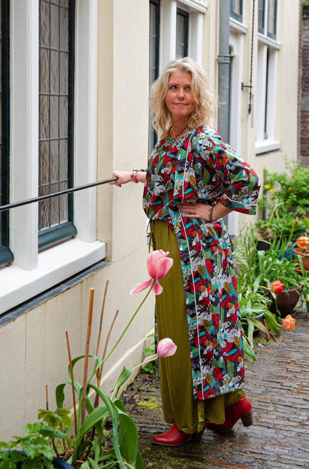 Tantilly's classic sjaal - butterfly pastel
