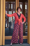 The new Boho Malana pants -retro billy red- made by Tantilly bohemian style pants Tantilly 