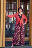 The new Boho Malana pants -retro billy red- made by Tantilly bohemian style pants Tantilly 