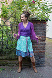Silk skirt - shorter model- made by Tantilly - joli skirt Tantilly 