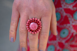 Handmade Macrame ring - rina jewelry Tantilly 