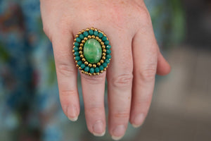 Handmade Macrame ring - mira jewelry Tantilly 