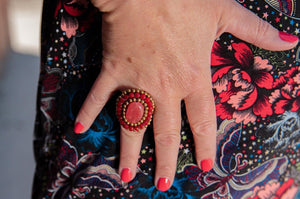 Handmade Macrame ring - viva jewelry Tantilly 