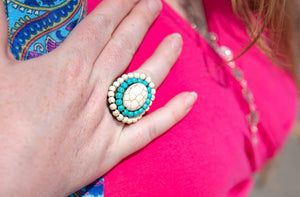 Handmade Macrame ring - tresoly jewelry Tantilly 