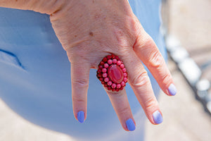 Handmade Macrame ring - oshira jewelry Tantilly 