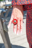 Handmade Macrame ring - vermelha jewelry Tantilly 