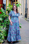 Boho maxi silk dress made by Tantilly - darya Every day dress Tantilly 