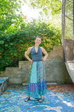 Silkmix handmade boho skirt- patchwork design- made by Tantilly- chanty skirt Tantilly 