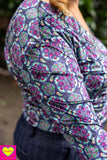 Stretch Twisted wrap top Velvet- yasmin Twisted top Tantilly 