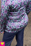 Stretch Twisted wrap top Velvet- yasmin Twisted top Tantilly 